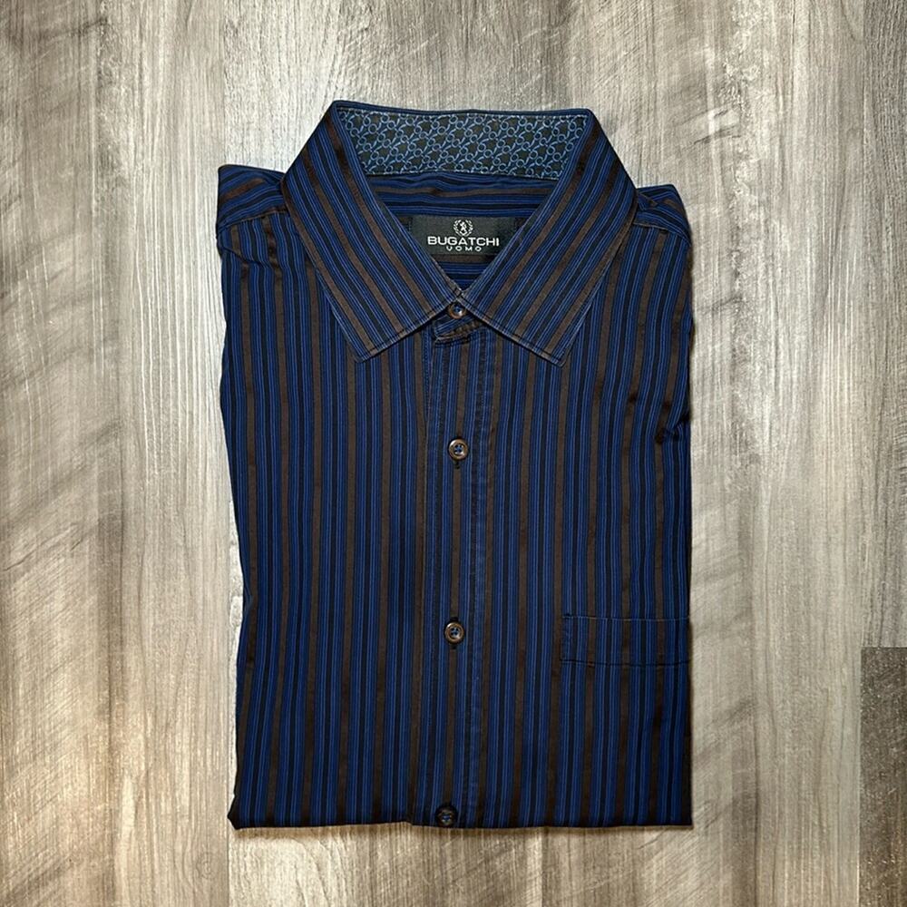 Bugatchi Uomo Long Sleeve Button Down - XL